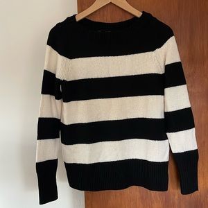 Used J.crew Wool Boatneck Sweater in Stripe